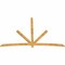 Ekena Millwork Alberta Rough Sawn Timber Gable Bracket, Western Red Cedar, 108"W x 72"H x 2"D x 4"F, 16/12 Pitch GBW108X72X0204ALB00RWR - alternate 5